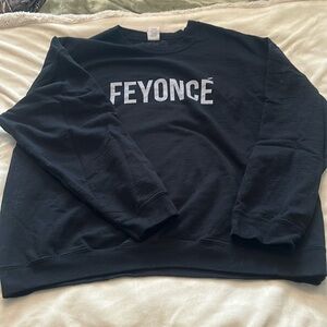 BLACK XL FEYONCE CREW NECK SWEATHSHIRT